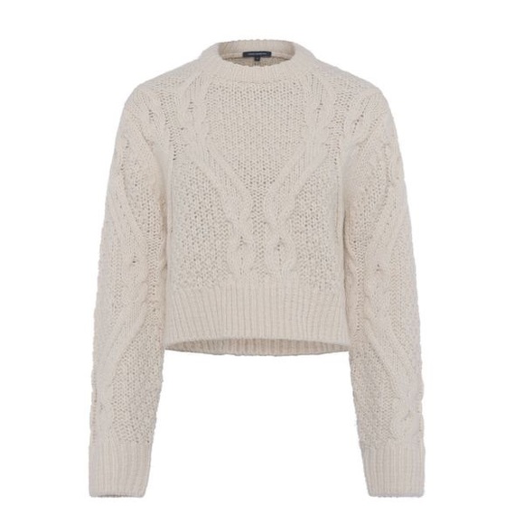 French connection cropped cable knit calina jumper - medium - Picture 1 of 15